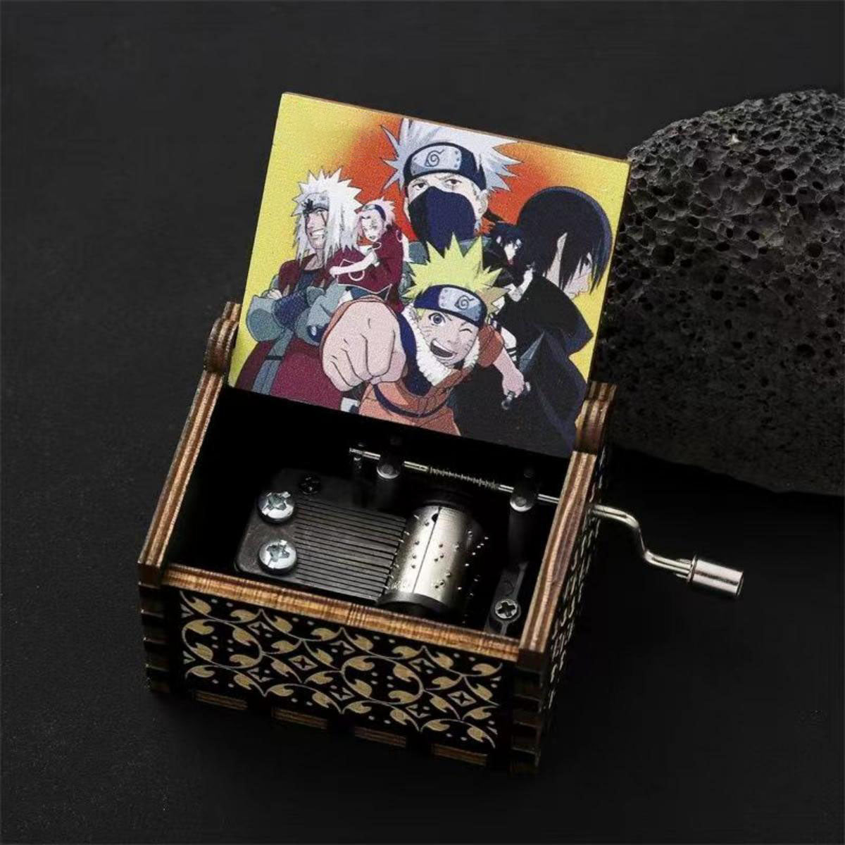 Uzumaki ručně vyráběná dřevěná hrací skříňka Music box kreativní hrací skříňka