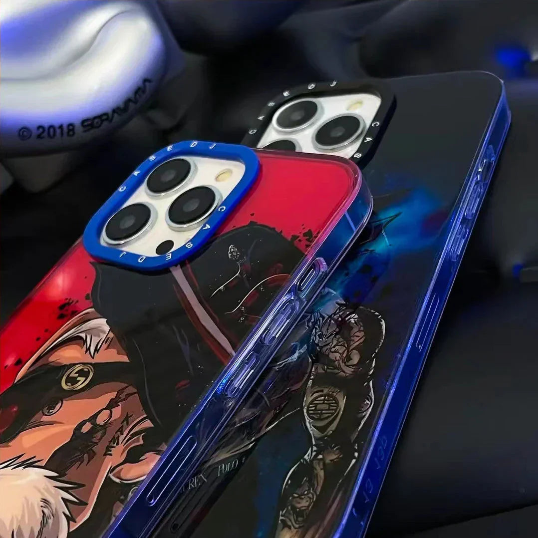 Θήκη τηλεφώνου Son Goku/Goku Black Apple από σιλικόνη, ανθεκτική στα χτυπήματα