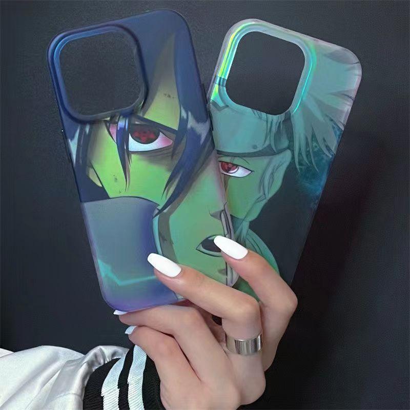 Silikonové antikolizní pouzdro Sasuke/Kakashi iPhone Beautiful Trend