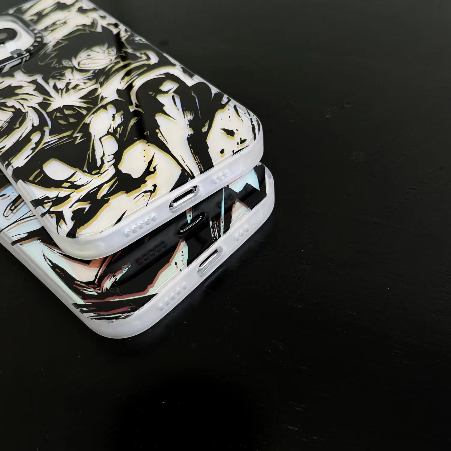 Luffy/Zoro iPhone luxusní trendová silikonová antikolizní ochrana telefonu