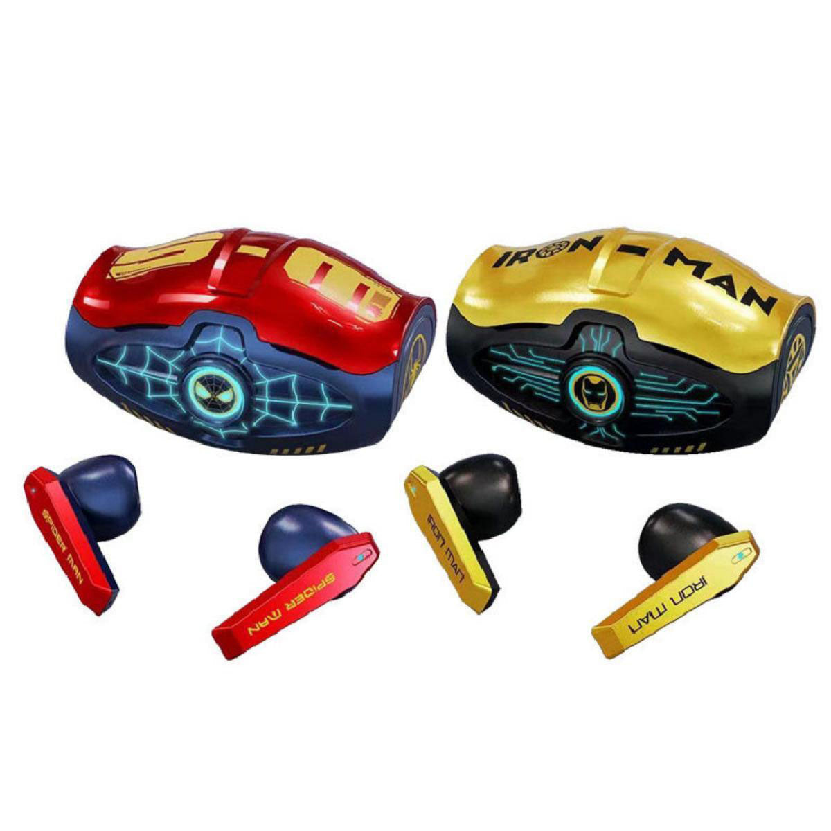 Marvel Spider-Man Iron Man Wireless Earbuds, Marvel TWS Bluetooth