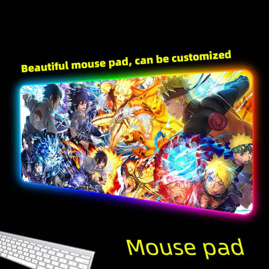 Uzumaki/Sasuke syv farve LED lys tastatur pad spil gradient lys