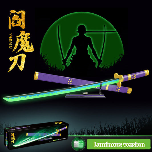 Roronoa Zoro valaiseva Building Block 806PCS mallilelut