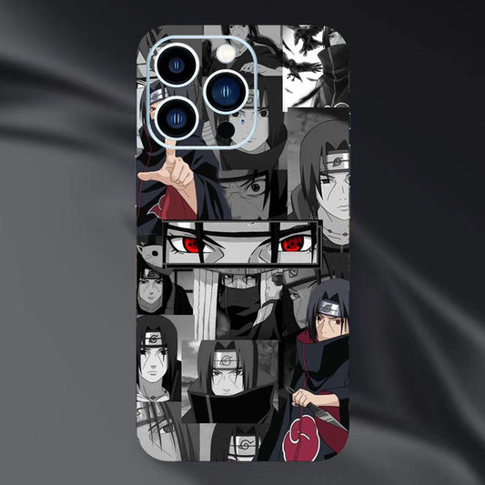 Itachi/Jiraiya/Kakashi iPhone Udsøgt telefonbagfilm, personligt mønster, HD-beskyttelse