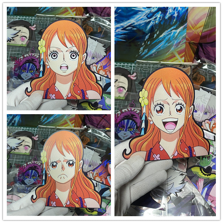 Αυτοκόλλητα ντεγκραντέ Luffy/Zoro/Nami 3D