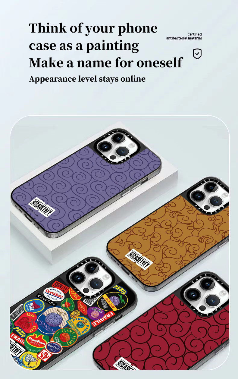 Luffy/Ace Demon fruit silikonové pouzdro na telefon odolné proti nárazu