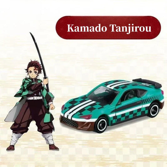 Tanjirou/Nezuko/Zenitsu legeret bilmodel Sportsvogn Jeep Legetøj til terrængående køretøjer