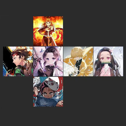 Tanjirou/Nezuko kreativ tredje ordens Rubiks kubepuslespilsgave