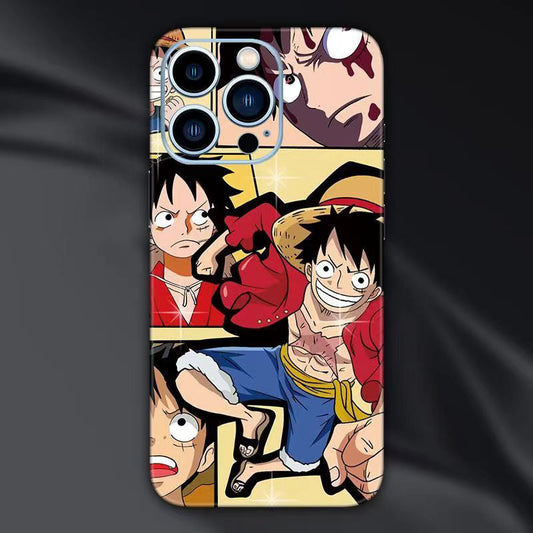Zadní fólie na iPhone Luffy/Ace/Zoro s krásným vzorem