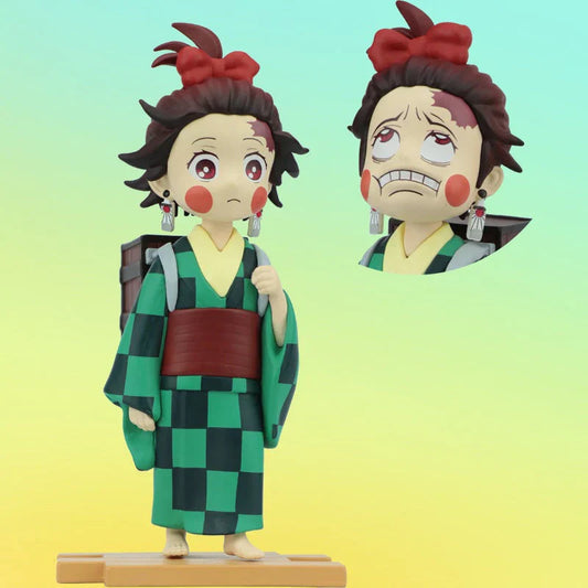 Kamado Tanjirou Interessant Karakter Prototype Desktop Og Bil Pendant Model Håndarbejde