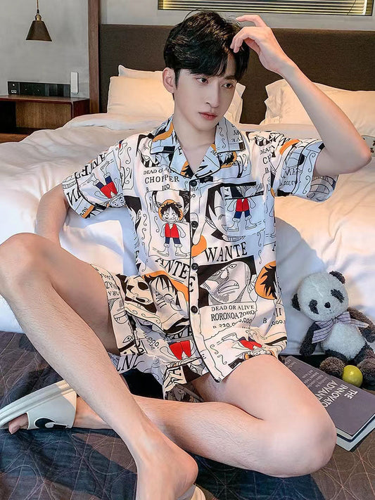 Luffy Ice silkki lyhythihainen pyjama