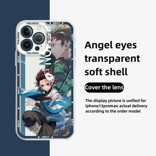 Tanjirou/Nezuko iPhone, coque de téléphone Android Coque de téléphone anti-collision en silicone Apple Refined Trend