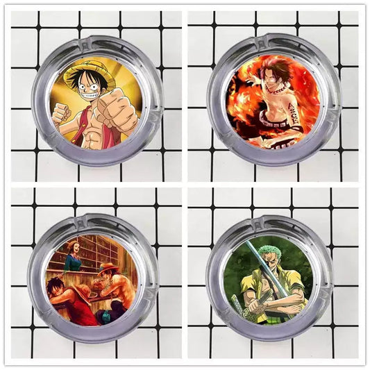 Luffy/Zoro/Sanji Glass -tuhkakuppi – purjehtii Smoky Seasille