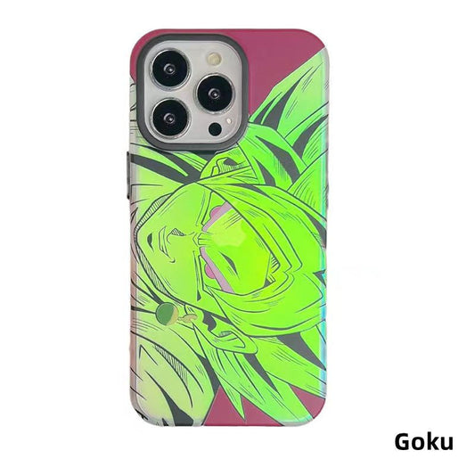 Θήκη τηλεφώνου σιλικόνης Goku/Vegeta/Buu για iPhone, ανθεκτική στα χτυπήματα