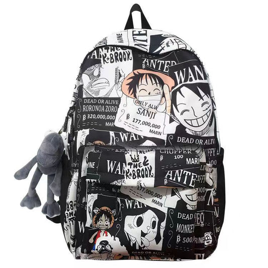 Mochila Luffy resistente de gran capacidad (adecuada para la escuela, viajes, trabajo)