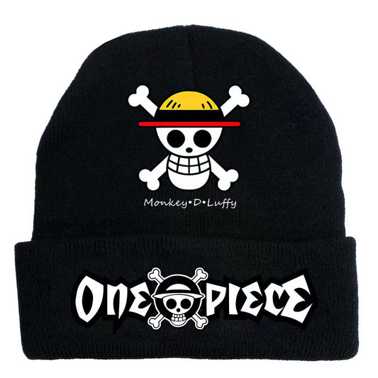 Luffy/Zoro Gorro de punto cálido y acogedor a la moda