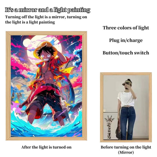 Luffy/Zoro/Sanji se pueden utilizar como espejos y pinturas decorativas.