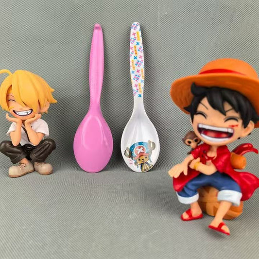 Tony Tony Chopper Silitysnesto, pitkävartinen melamiinivauvan lusikka - Auta vauvaasi syömään iloisesti