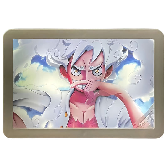 Pintura luminosa de Luffy/Zoro que se puede utilizar como espejo y pintura decorativa.