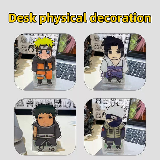 Sasuke/Kakashi/Obito Akryl Rystehoved Desktop-bildekoration - Saml og nyd det sjove
