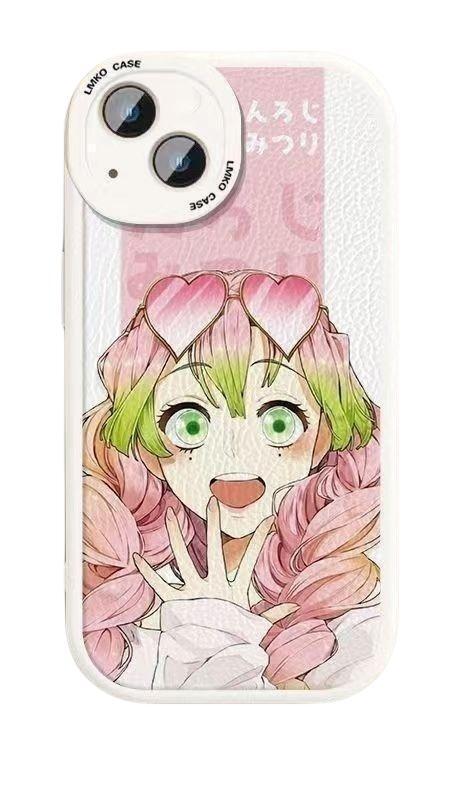 Kanroji Mitsuri super sødt Apple silikone stødsikkert telefoncover
