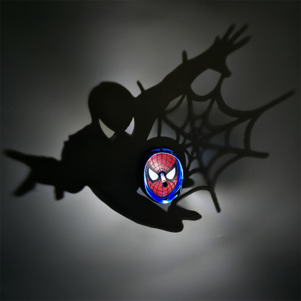 Marvel Spider-Man LED væglampe - 3D Silhouette Night Light til soveværelsesindretning