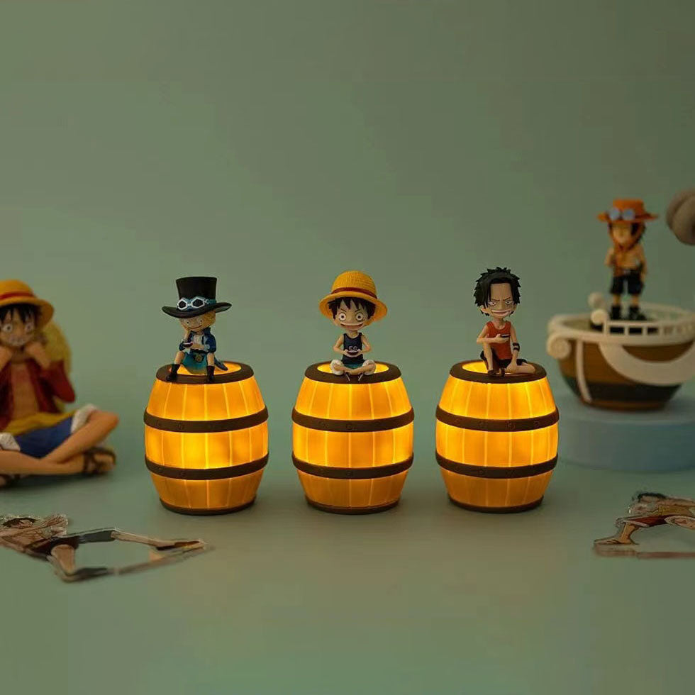 Luffy/Ace/Sabo Atmosphere dekorative natlys