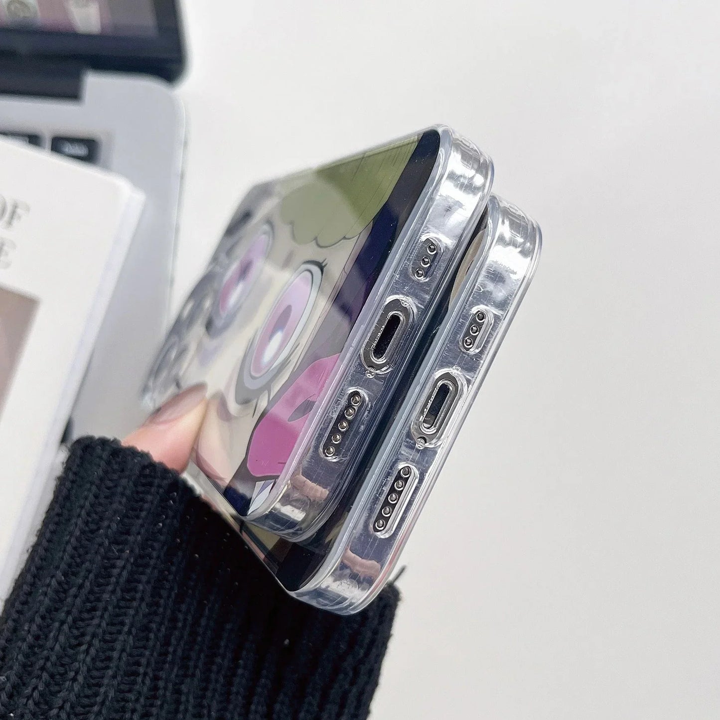 Nezuko/Tanjirou Apple silikonové pouzdro na telefon odolné proti nárazu