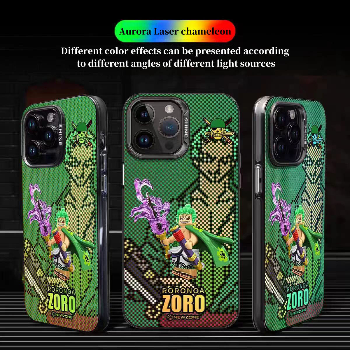 Luffy/Zoro silikonové pouzdro na iPhone odolné proti nárazu
