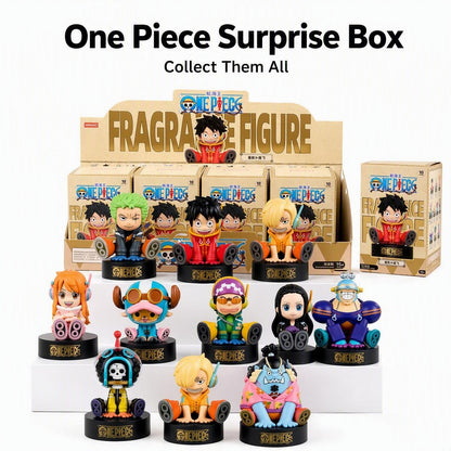 One Piece Monkey D Luffy Fragrance Figure Blind Box Full Set Q Version Sitting Figurine Aroma Diffuser PVC ABS Collectible Surprise Box For Anime Fans Gift