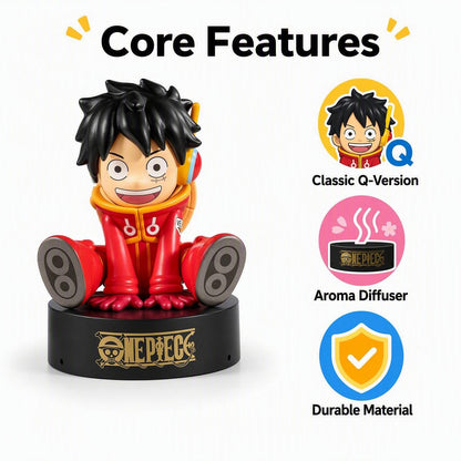 One Piece Monkey D Luffy Fragrance Figure Blind Box Full Set Q Version Sitting Figurine Aroma Diffuser PVC ABS Collectible Surprise Box For Anime Fans Gift