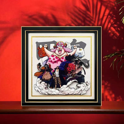 Dibujo 3D de artesanía de dibujos animados guapo de cuatro emperadores