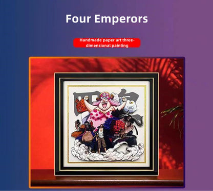 Dibujo 3D de artesanía de dibujos animados guapo de cuatro emperadores