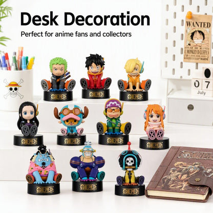 One Piece Monkey D Luffy Fragrance Figure Blind Box Full Set Q Version Sitting Figurine Aroma Diffuser PVC ABS Collectible Surprise Box For Anime Fans Gift