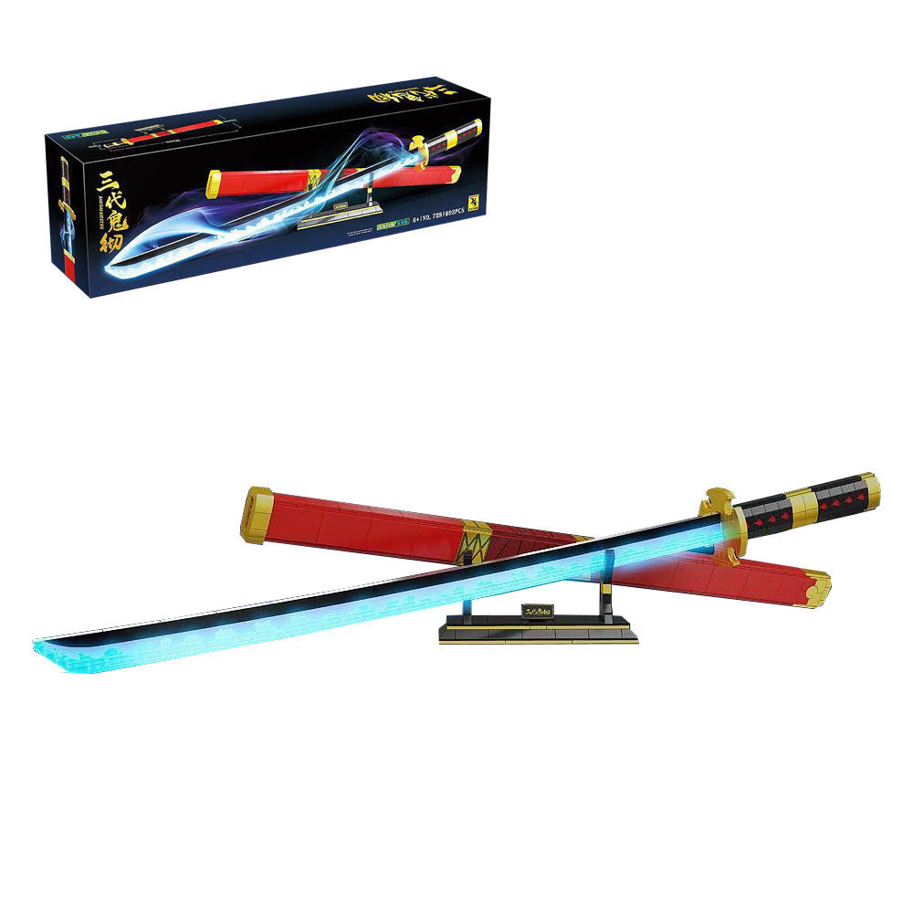 Roronoa Zoro bloc de construction lumineux 806 pièces modèle jouets