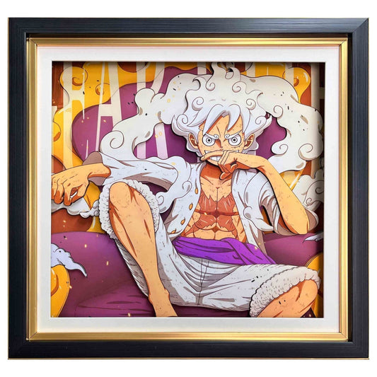 Luffy/Ace/Zoro komea sarjakuva käsityö 3D-piirustus