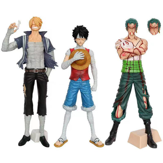 Escultura modelo de personaje guapo de Luffy/Sanji/Zoro