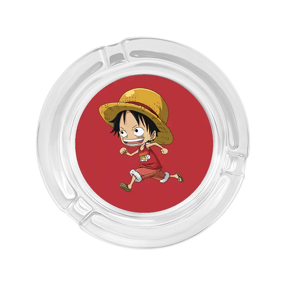 Ruffy/Zoro/Sanji Glasaschenbecher – Setzen Sie die Segel auf rauchigen Meeren
