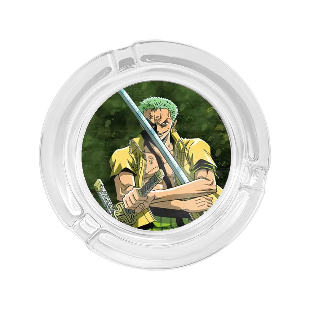 Ruffy/Zoro/Sanji Glasaschenbecher – Setzen Sie die Segel auf rauchigen Meeren