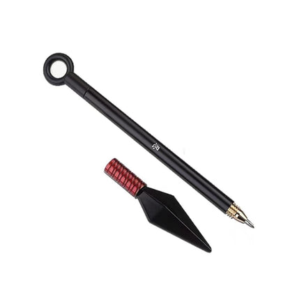 Naruto Kakashi Pencil Case Set, Anime Large Capacity Pencil Bag with Kunai Pen