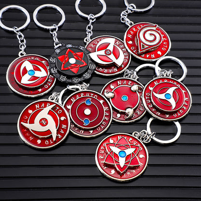 Porte-clés rotatif Naruto Sharingan - Uchiha Anime Spinning Fidget Toy