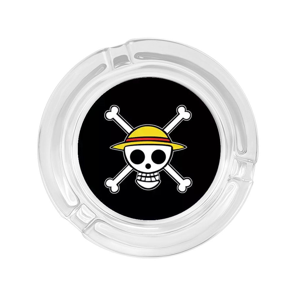 Ruffy/Zoro/Sanji Glasaschenbecher – Setzen Sie die Segel auf rauchigen Meeren