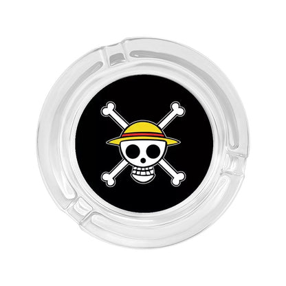 Ruffy/Zoro/Sanji Glasaschenbecher – Setzen Sie die Segel auf rauchigen Meeren