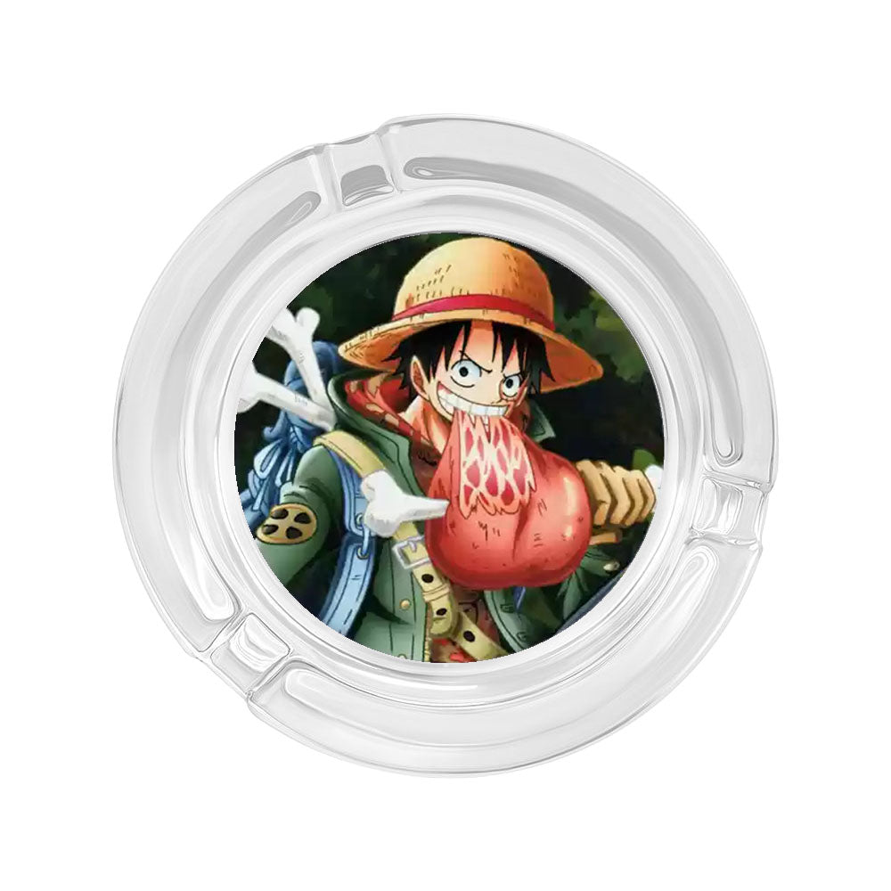 Ruffy/Zoro/Sanji Glasaschenbecher – Setzen Sie die Segel auf rauchigen Meeren
