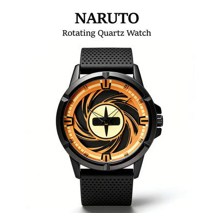 Naruto Itachi Rotating Quartz Watch, Six Paths Sage Mode Sharingan Anime Armbåndsur