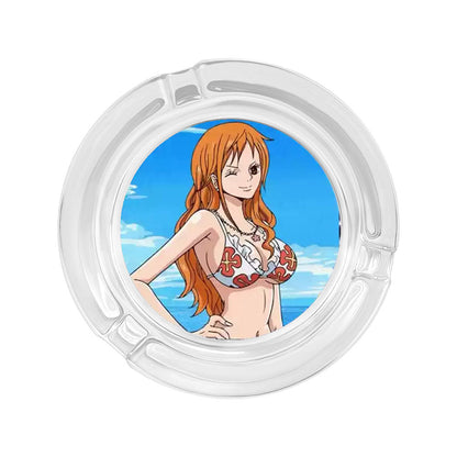 Ruffy/Zoro/Sanji Glasaschenbecher – Setzen Sie die Segel auf rauchigen Meeren