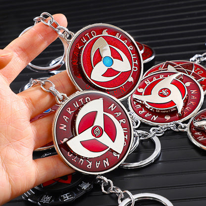 Porte-clés rotatif Naruto Sharingan - Uchiha Anime Spinning Fidget Toy