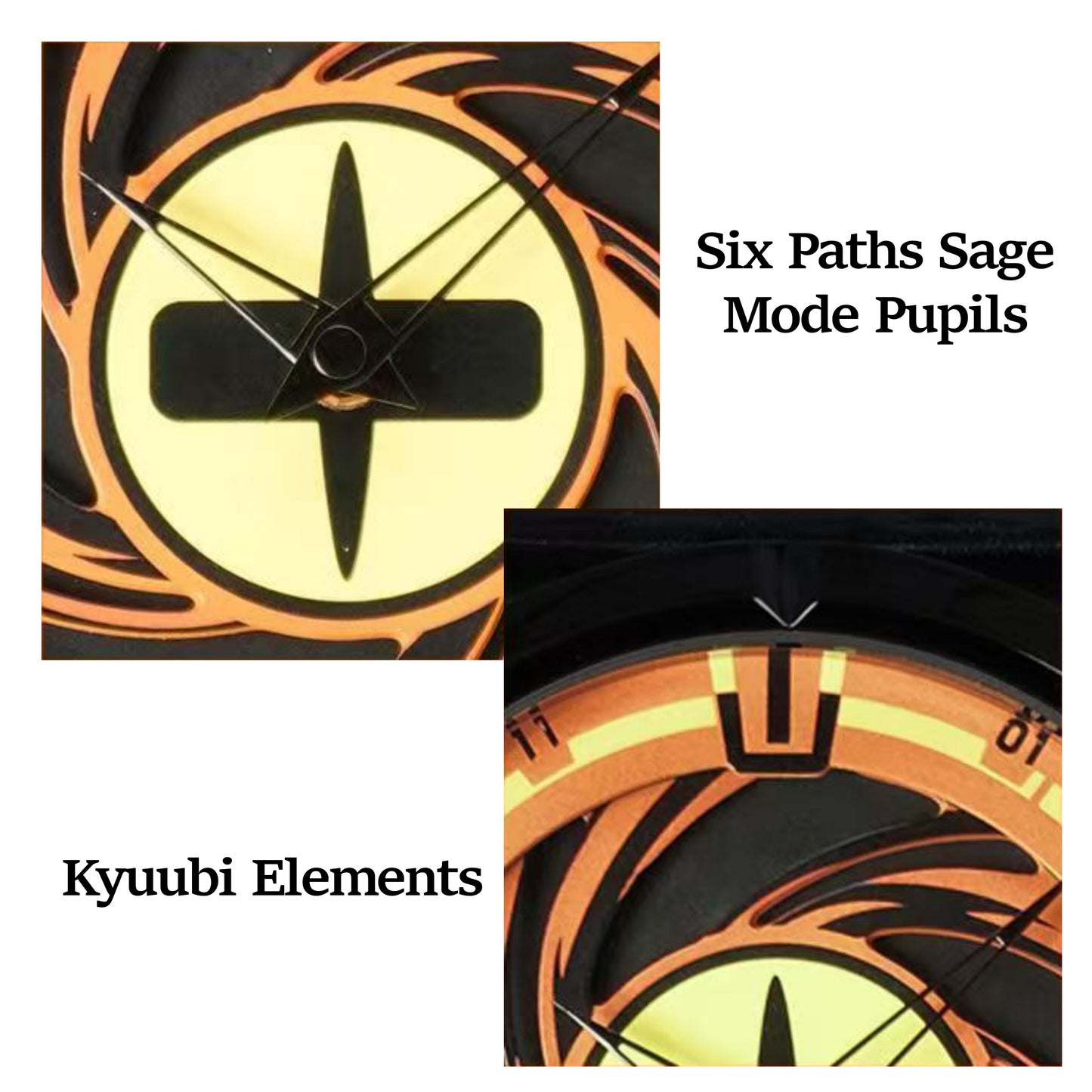Naruto Itachi Rotating Quartz Watch, Six Paths Sage Mode Sharingan Anime Armbåndsur