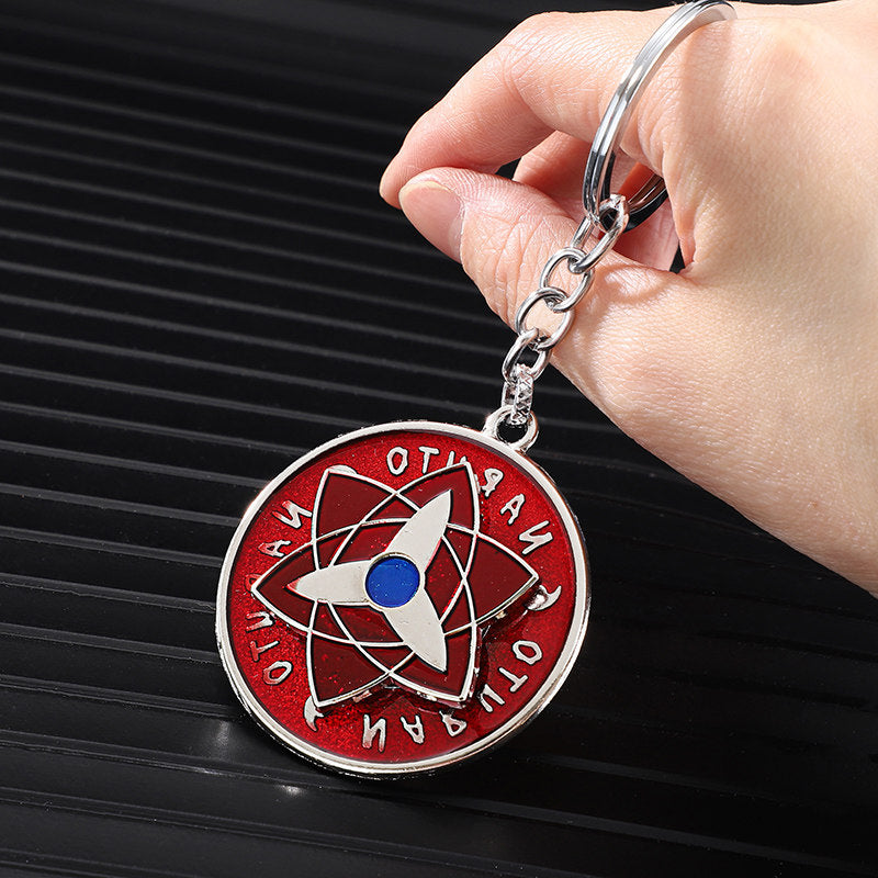 Porte-clés rotatif Naruto Sharingan - Uchiha Anime Spinning Fidget Toy