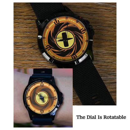 Naruto Itachi Rotating Quartz Watch, Six Paths Sage Mode Sharingan Anime Armbåndsur